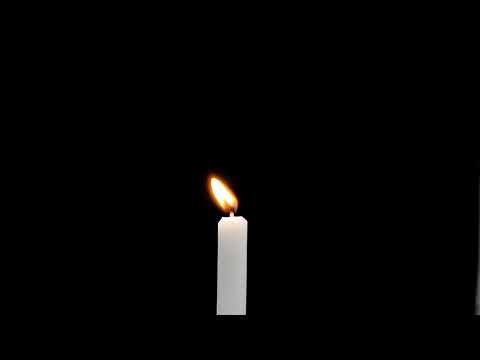 video no copyright lilin api menyala padam gelap asap kegelapan ketenangan