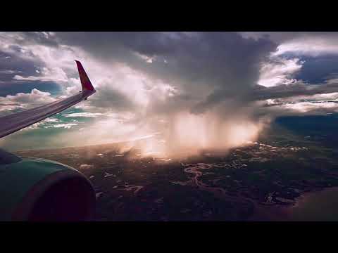 原来在天上看下雨是这样的