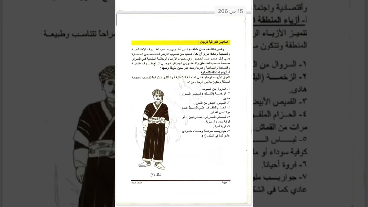 شرح مادة التفصيل والخياطة فـنـون تطبيقية (الفصل الاول ) الدرس الاول