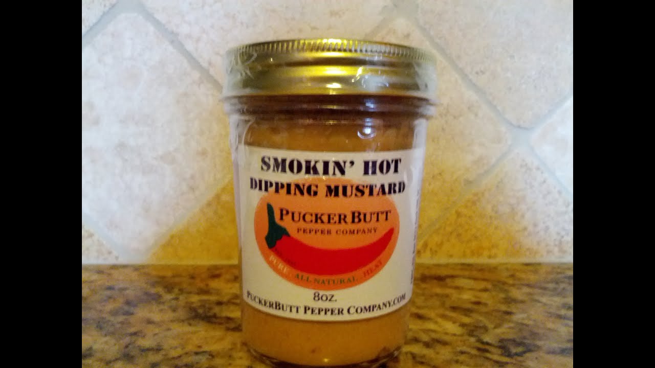 PuckerButt Pepper Company "Smokin' Hot Dipping Mustard" Review YouTube