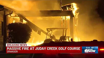Crews battling massive fire at Juday Creek Golf Course thumbnail
