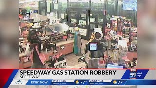 Armed robbery at Speedway gas station, suspects still at large