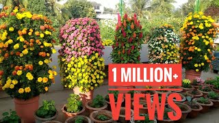 How To Make Flower Tower 🏵🌸🌼 | EASY method | Innovative 💡 gardening idea #trending #viral #new #yt