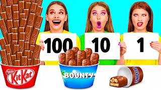 100 Layers of Food Challenge | Funny Kitchen War by BaRaFun Challenge