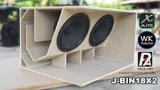2X18 Inch Bass Subwoofer Design - Extremely Powerful Sound For The Stage
