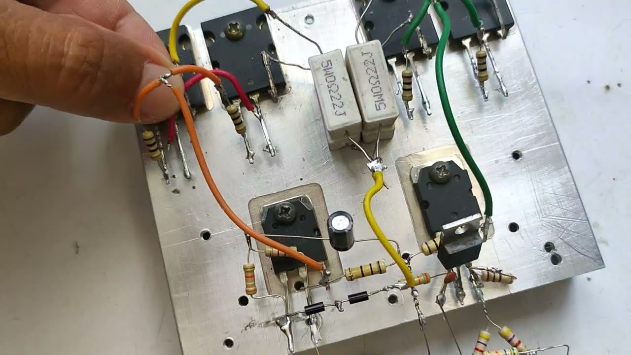 how to make mono high  power  amplifier 200w // 2pair 2sc5200 2sa1943 200w Rms