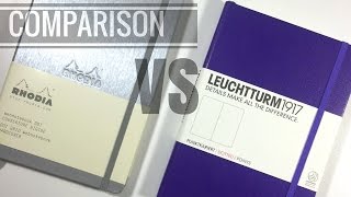 Comparison: Rhodia Webnotebook + Leuchtturm 1917
