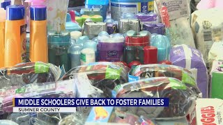 Middle schoolers give back to foster families in Sumner County