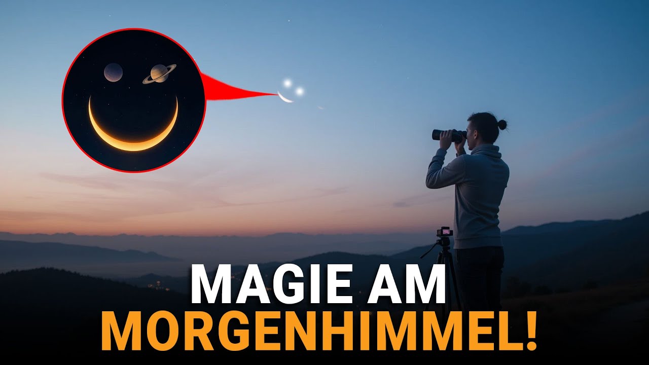 25. April 2025: Beobachten Sie das seltene kosmische Lächeln am Morgenhimmel | Weltraum Weisheiten