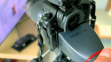 Panasonic GH4 Viewfinder, Kinothenik LCDVF Displayloupe
