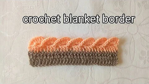 How to CROCHET a WAVY SHELL STITCH Border Edging for a Blanket Shawl or Scarf