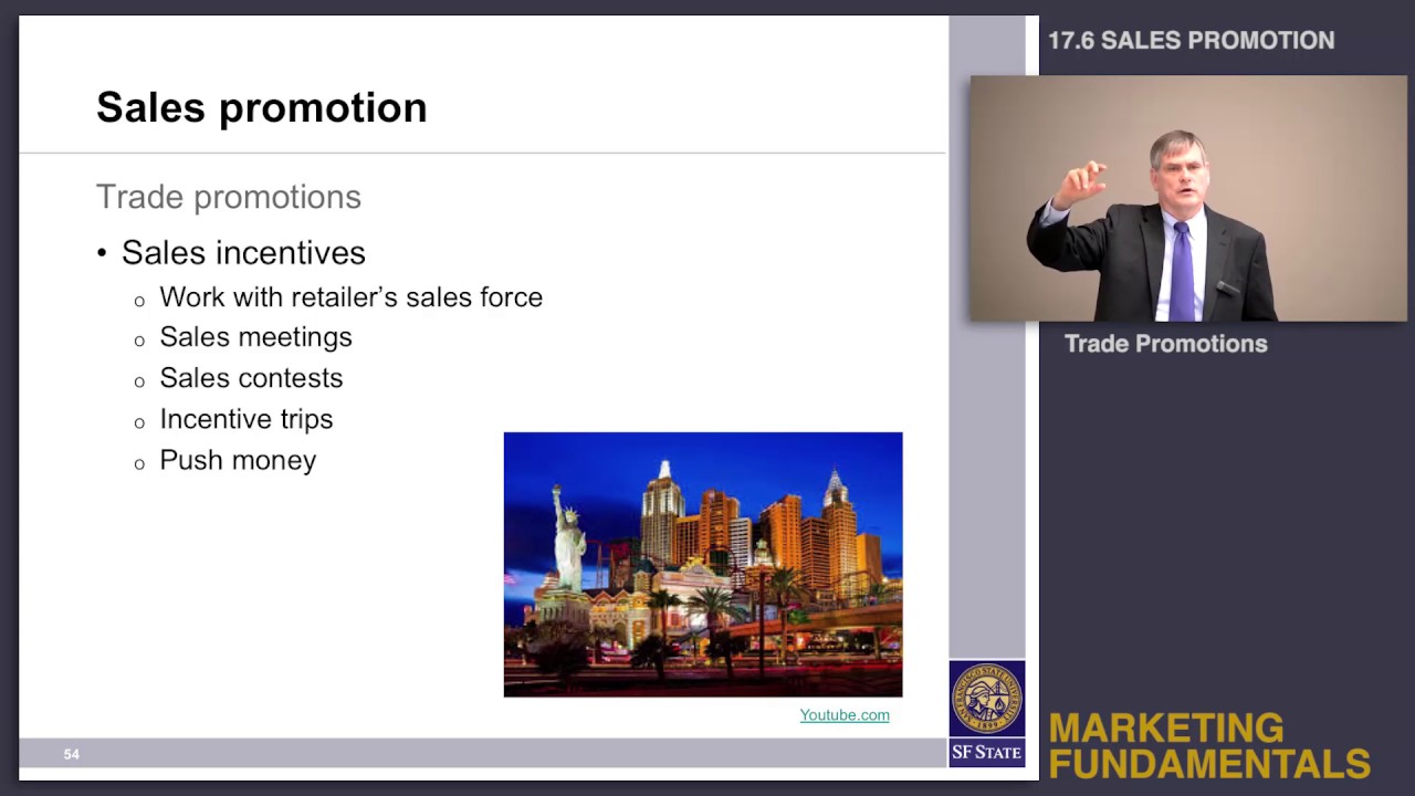 Topic 17.6 Sales promotion - Trade promotions