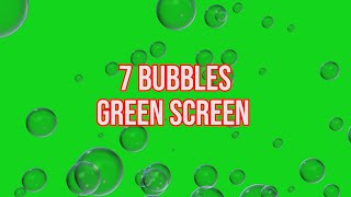 7 пузырьков с эффектом зеленого экрана HD || Автор: Green Pedia