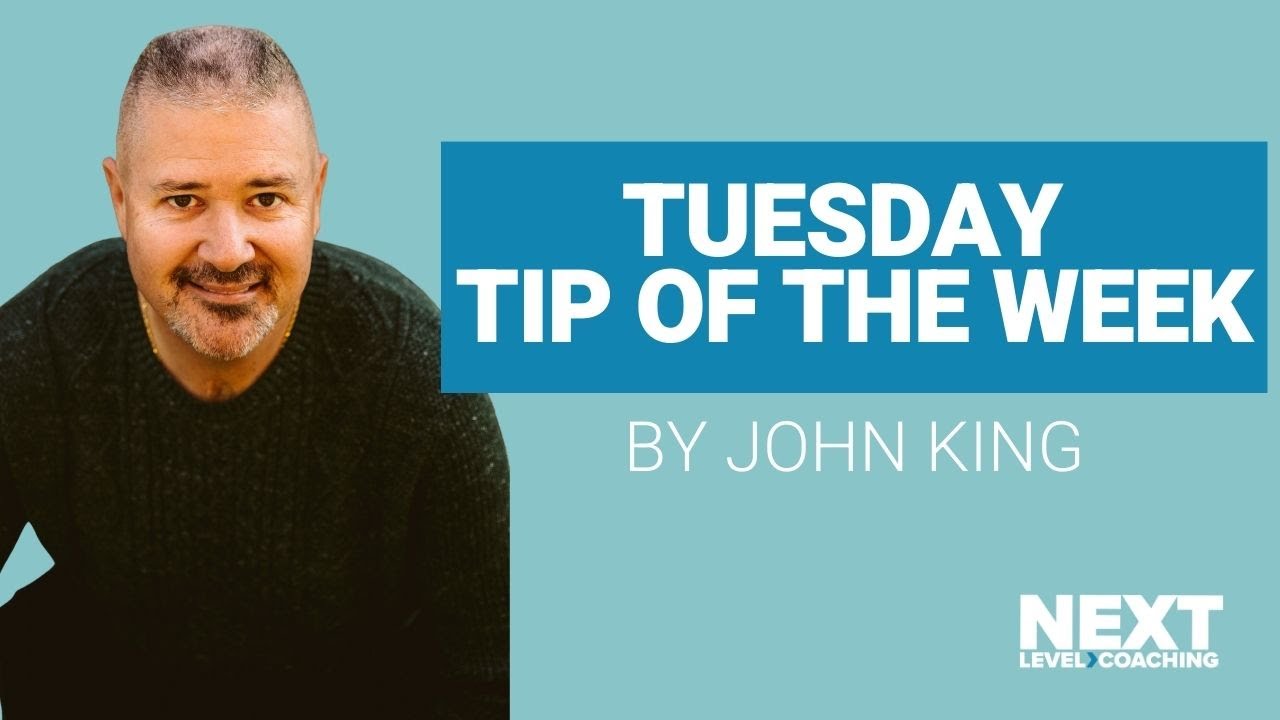 Tuesday Tip of the Week with John King! - YouTube