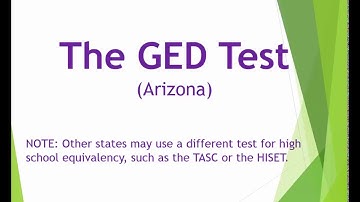 GED Test Overview- OLD