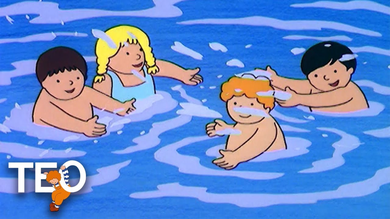 Teo En El Agua Con Amigos Dibujos Animados Para Ninos En