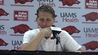 Arkansas HC Eric Musselman gives instant reaction to 86-66 win over Charlotte