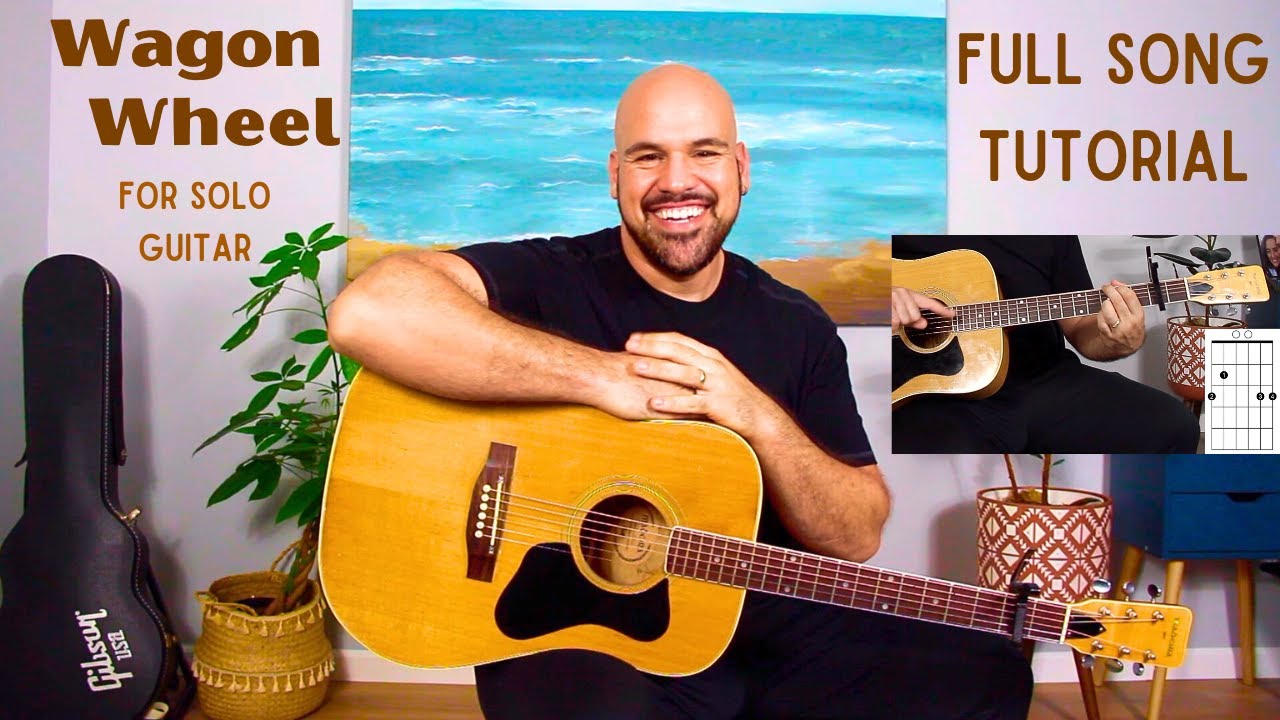 Wagon Wheel - Full Guitar Lesson (Darius Rucker) | Easy Acoustic Tutorial w/ Free Chord PDF