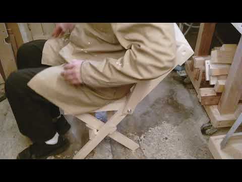 fabrication d&rsquo;une chaise en bois pliante