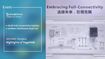 2023 MWC Shanghai丨SageRAN Full-connectivity Solution in 4G/5G and mmWave