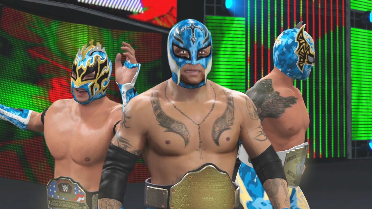 Wwe 2k16 Mods Super Lucha Dragons Rey Mysterio Kalisto Sin