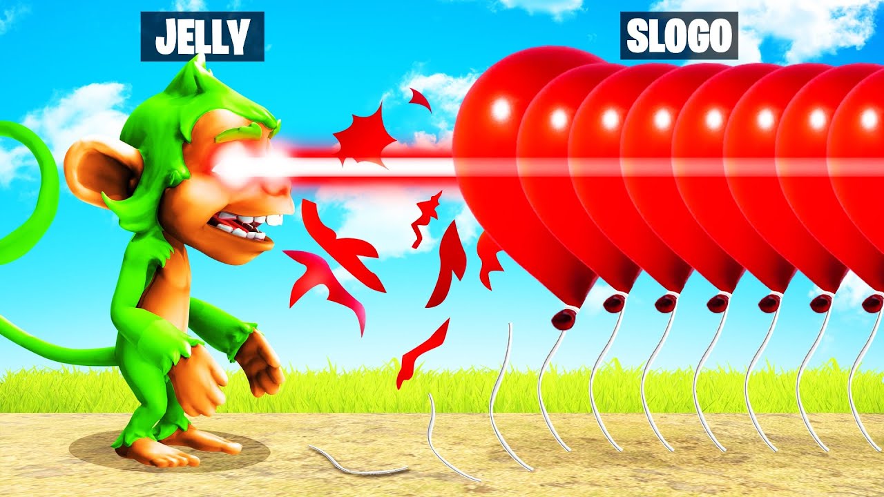 Laser Eyes vs. 100,000 BALLOONS! (Bloons 3D) YouTube