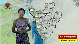 #BurundiMétéo : Kurikira amakuru y'ikirere yo kuri uwu wa gatanu igenekerezo rya 03 Rusama 2026