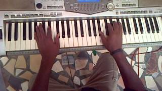 Jazz music on piano F# chords