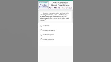 MCQ-11/1000 | AWS Cloud Practitioner Exam Questions #awscloudpractitioner #awsquiz #shorts