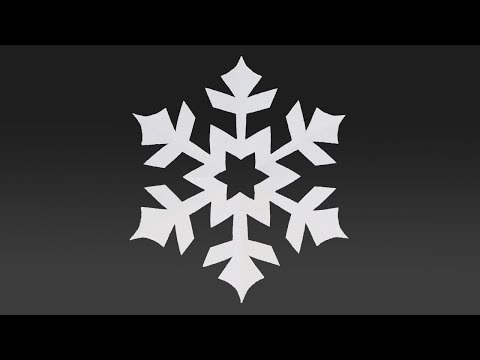 Paper EASY SNOWFLAKE tutorial - Paper SIMPLE SNOWFLAKES - DIY