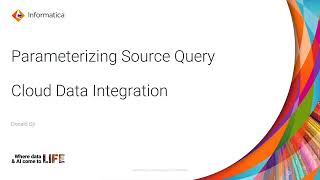 How to Parameterize Source Query