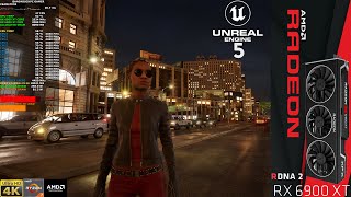 Unreal Engine 5 Matrix Awakens City Sample Project 4K | RX 6900 XT | Ryzen 7 5800X 3D