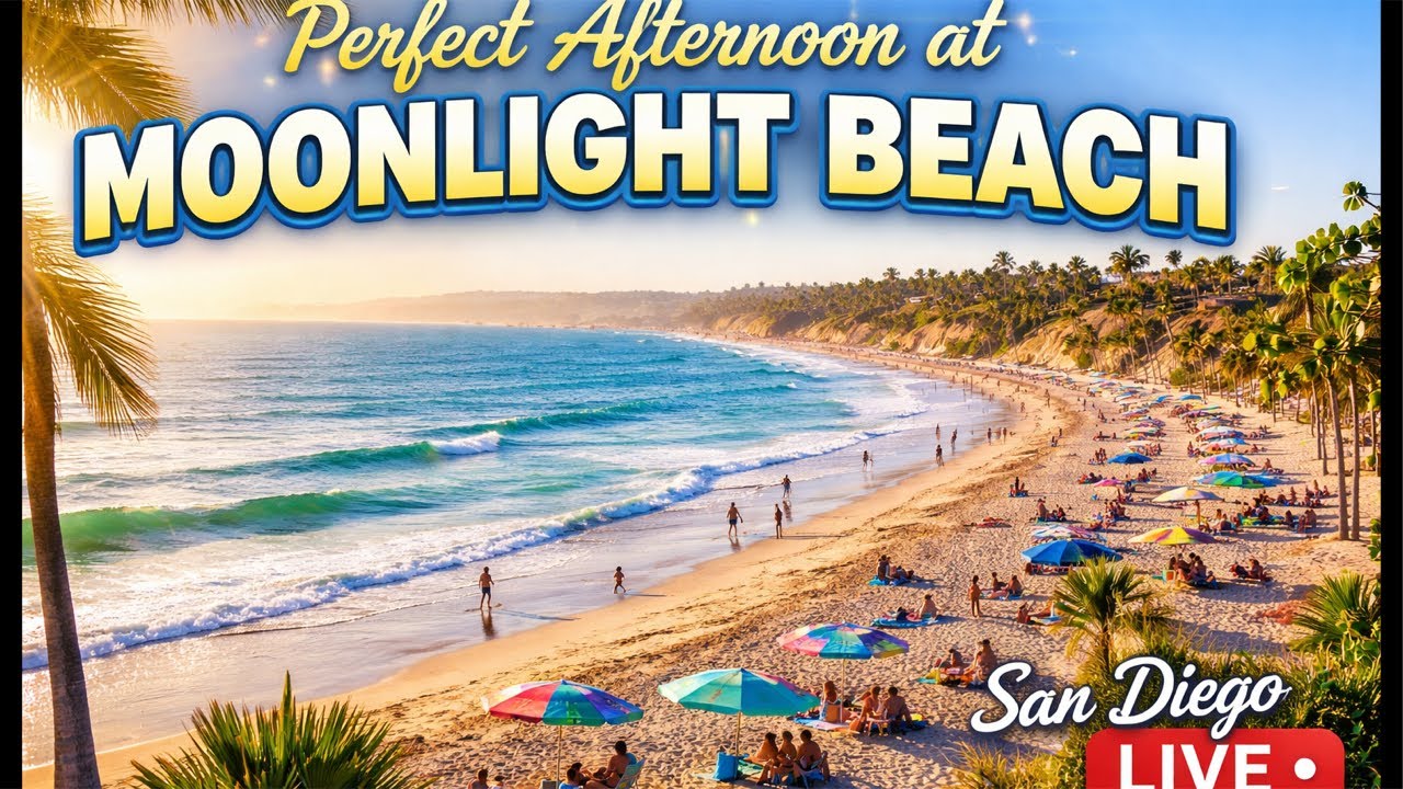 🌊 Perfect Afternoon at Moonlight Beach | San Diego Live
