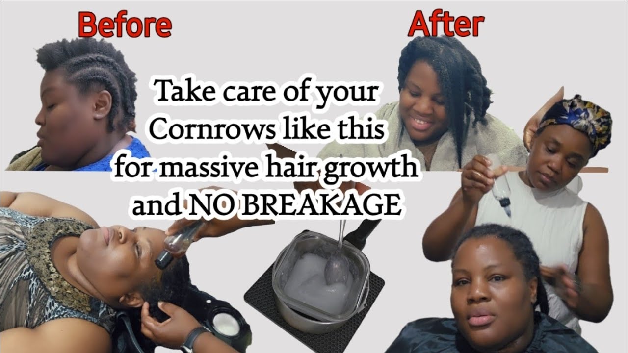 MOST REQUESTED! This is how I take care of Faby's Cornrows for massive ...