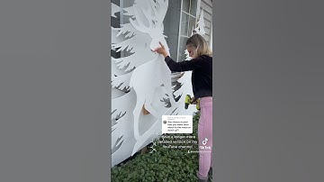 How to install my Christmas silhouettes on the house - more detailed video on my YouTube channel