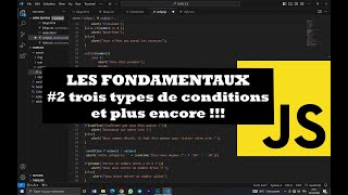 #3 Tutoriel JavaScript débutant : les conditions JavaScript, cours + exemples | if. else..if..switch