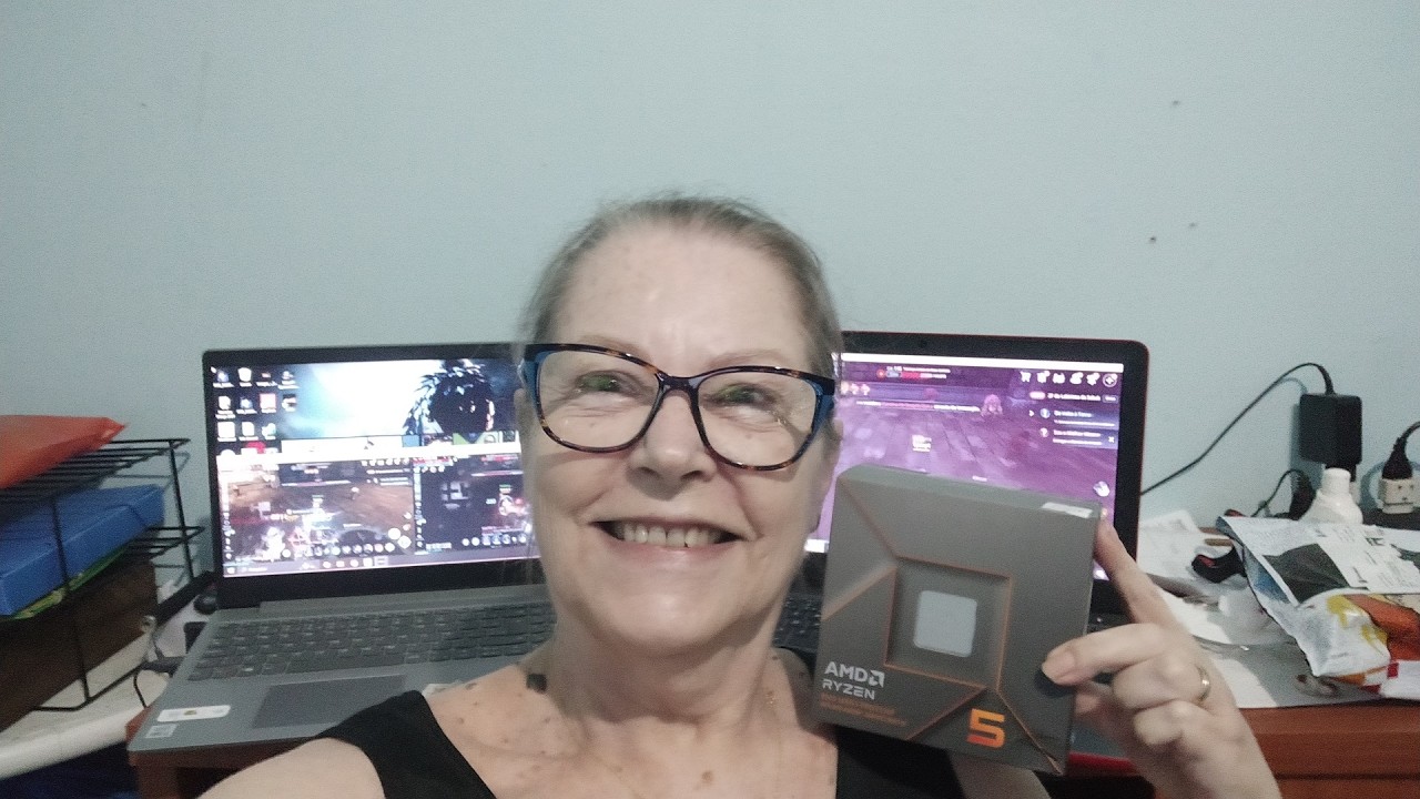 A vó gamer em live normal massa  - K.O.bita Games ao vivo no Mir4