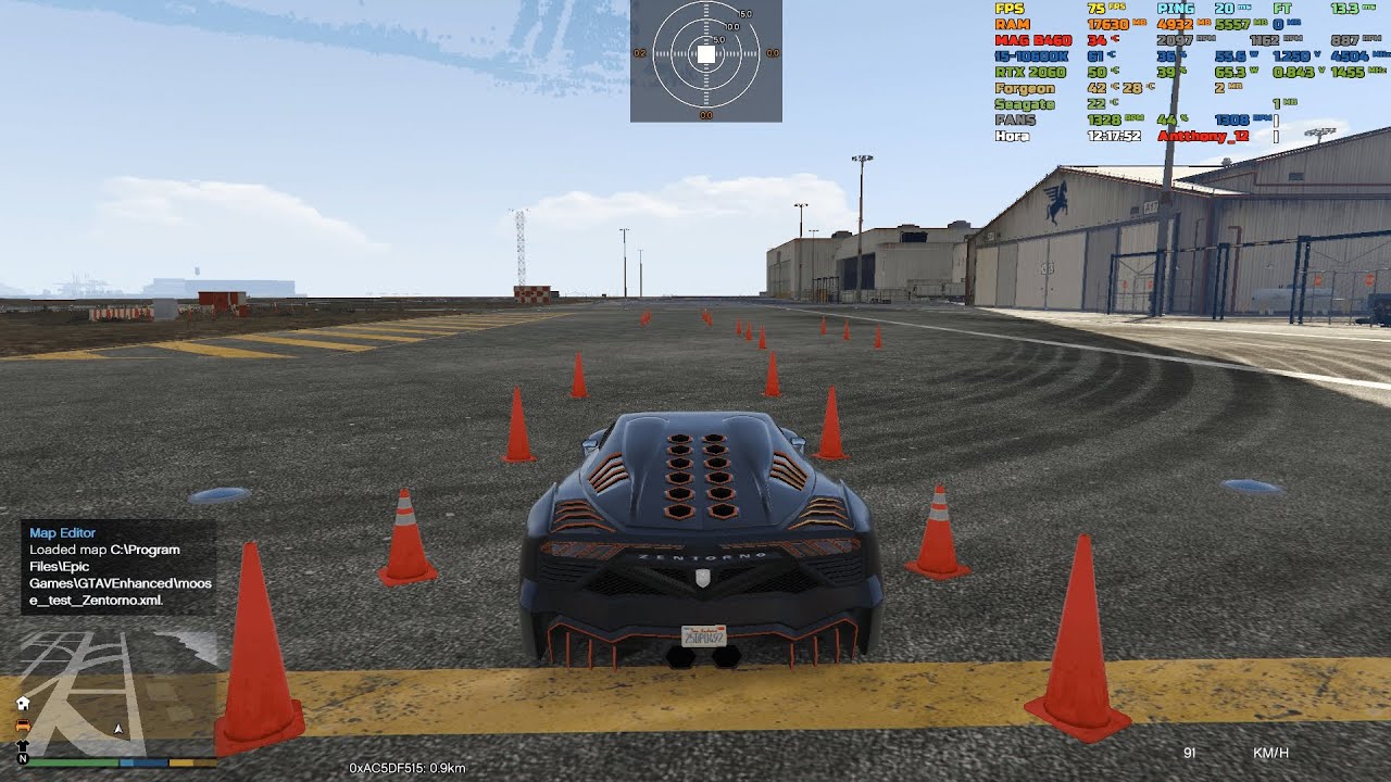 Moose Test ISO 3888-2 & Slalon for GTA V