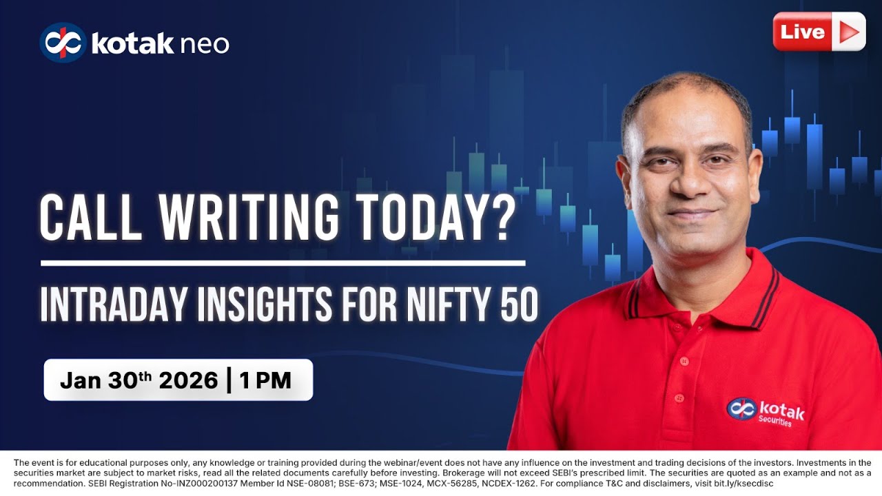 🔴 [Live] Intraday Insights for Nifty 50 | Call Writing today ? I 30th Jan