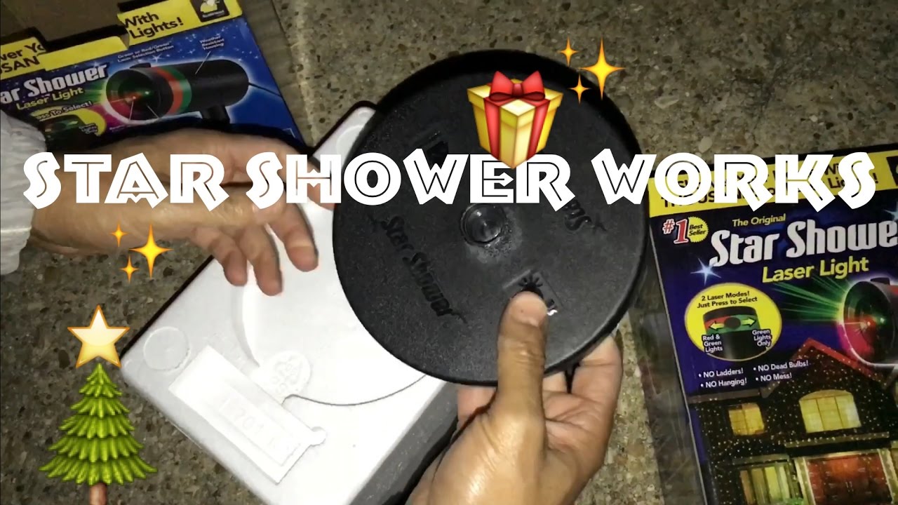 ⭐️Star Shower Laser Light Unboxing & Display Results with 2 Star Shower