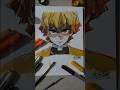 Drawing Zenitsu "Deathstare"💀⚡️|| #infinitycastel #anime #shorts