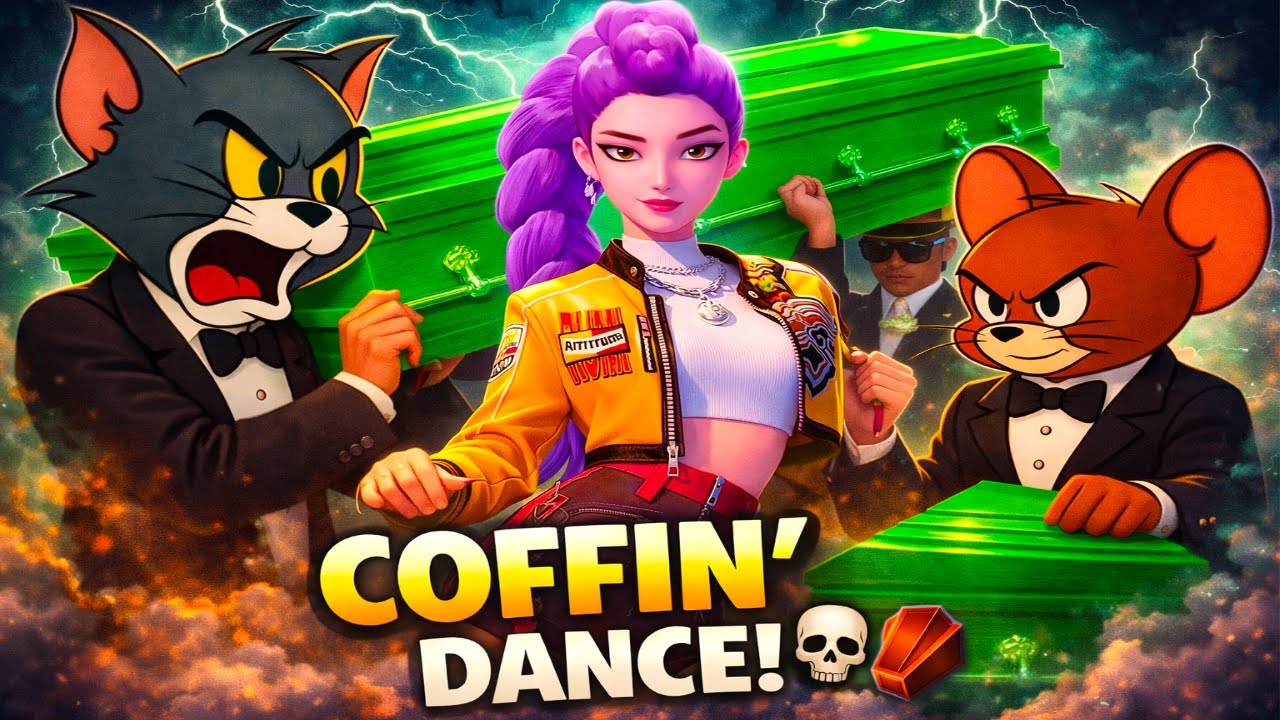 When K-POP Demon Hunters Meet Tom & Jerry 😂⚰️ Coffin Dance