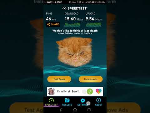 Creepy easter egg in the speedtest.net android app