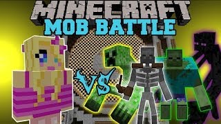 GIRLFRIEND VS MUTANT CREATURES MOD - Minecraft Mob Battles - Mods