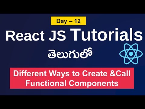 Different ways to create functional components in react | functional components in react | react js
