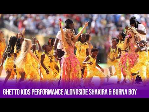 Uganda's Talented Ghetto Kids Performance Alondside Shakira & Burna Boy At  World Cup Final Halftime