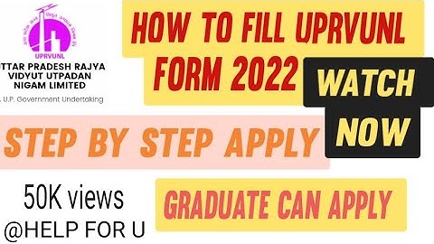 How to fill UPRVUNL form 2022। Step By Step। UPRVUNL Vacancy 2022। @completeonlinesolution #uprvunlvacancy2022