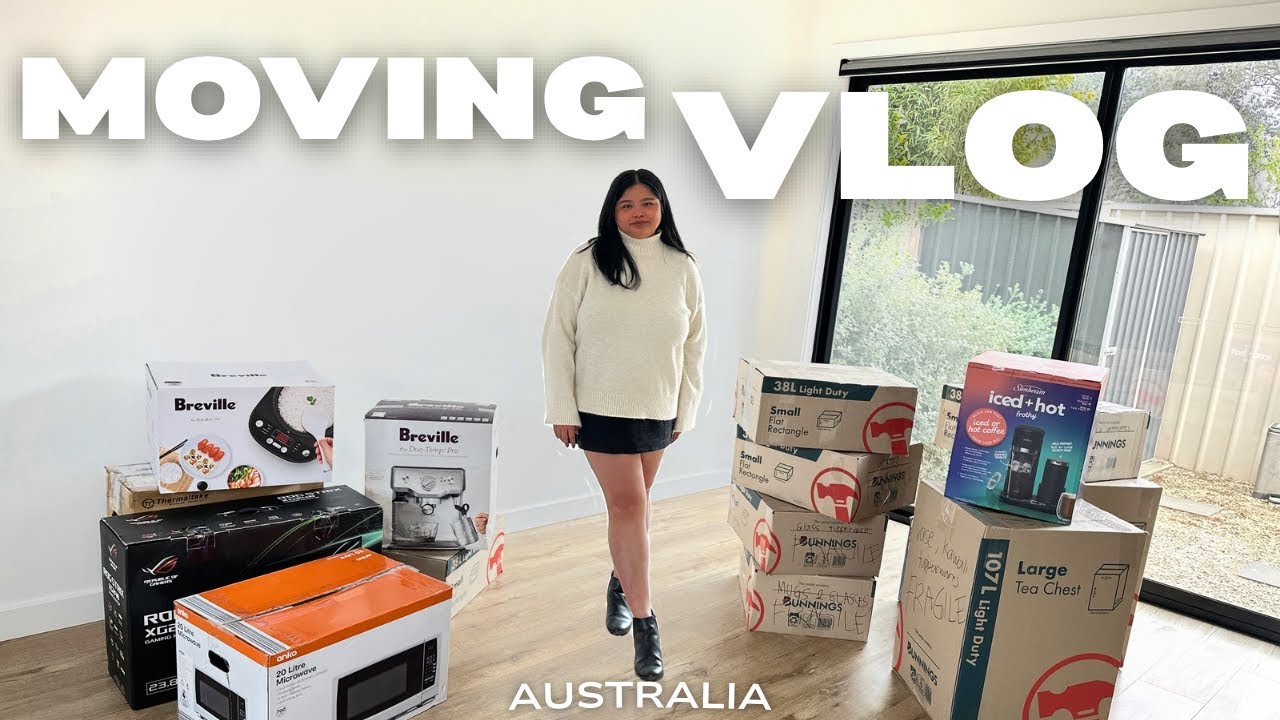 MOVING VLOG Australia | Packing, Cleaning, Organising, Decluttering & Settling In