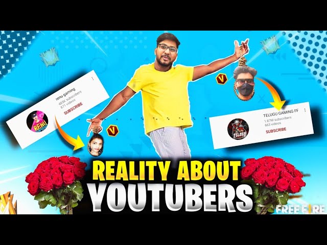 Reality About Biggest YouTubers 🔥// #munnabhaigaming #totalgaming #renugaming #telugugamingff class=