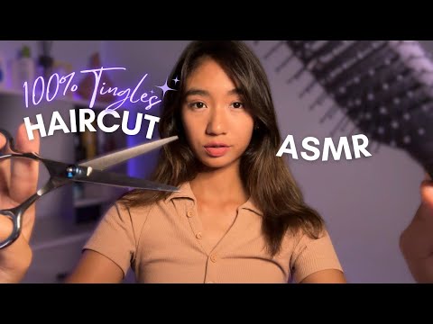 ASMR ~ Giving You A QUICK HAIRCUT FIX Before School for INSTANT Tingles
